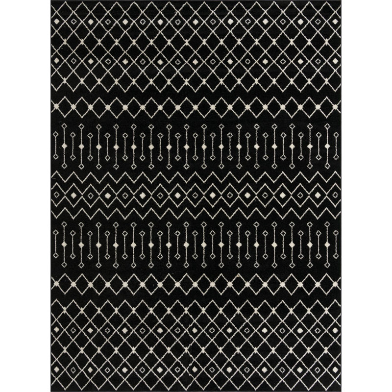 Geometric Indoor Rug, Rectangle 10'8" x 14'
