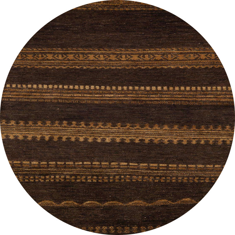 Abstract Indoor Rug, Round 7'
