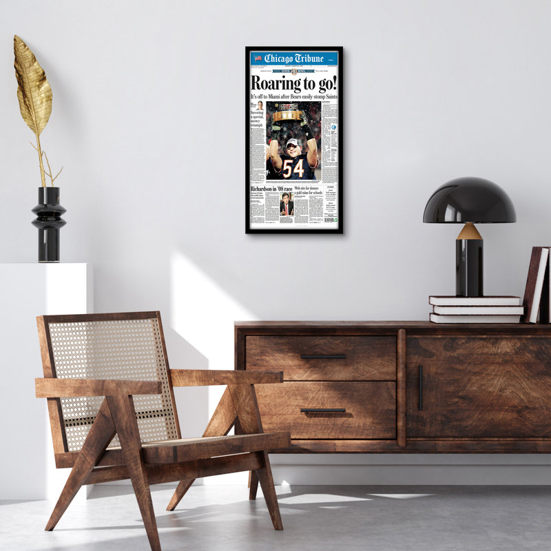 Americanflat 11x22 Newspaper Frame - Display for Assorted Media Articles - Thin Picture Frame with Polished Plexiglass for Wall Display
