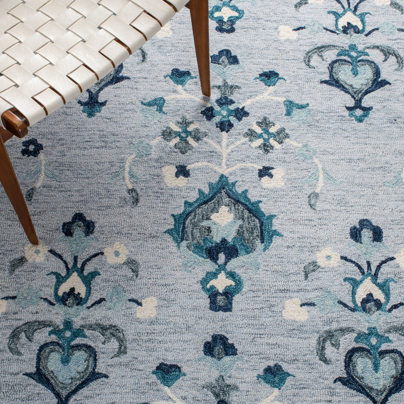 Metro Hand Tufted Wool And Cotton With Latex Oriental Rug, Round 6'