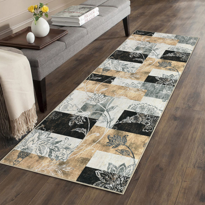 Tapis Desnee avec envers antidérapant, Tapis de couloir 2 pi x 8 pi