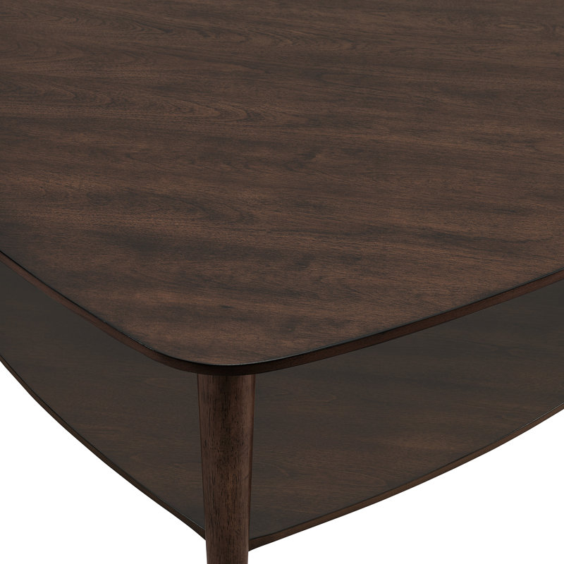 Table basse triangulaire en bois, Espresso