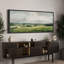 Illustration abstraite de paysage, images murales minimalistes vertes simples, impression numérique sur toile giclée sur toile-111653529-111653528