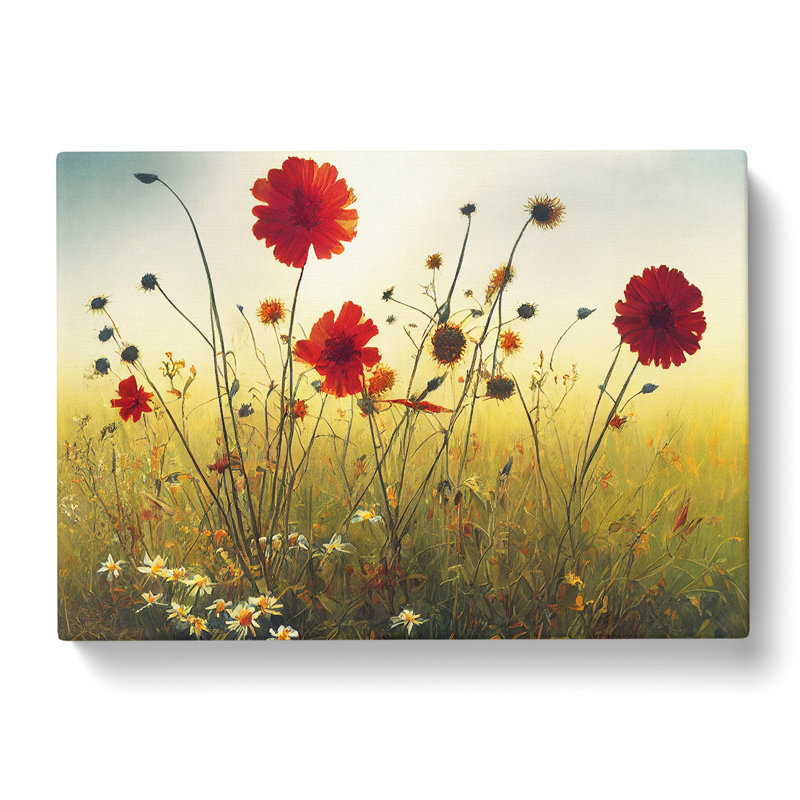 Great Wildflowers Floral - Wrapped Canvas, 35cm H x 50cm W x 3cm D