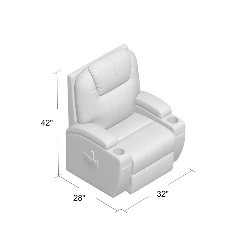 30.7" W Power Recliner, Gray