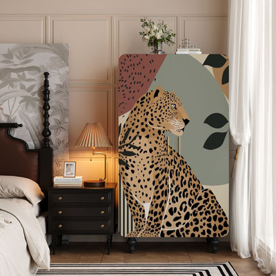 New Chinese-style retro wardrobe