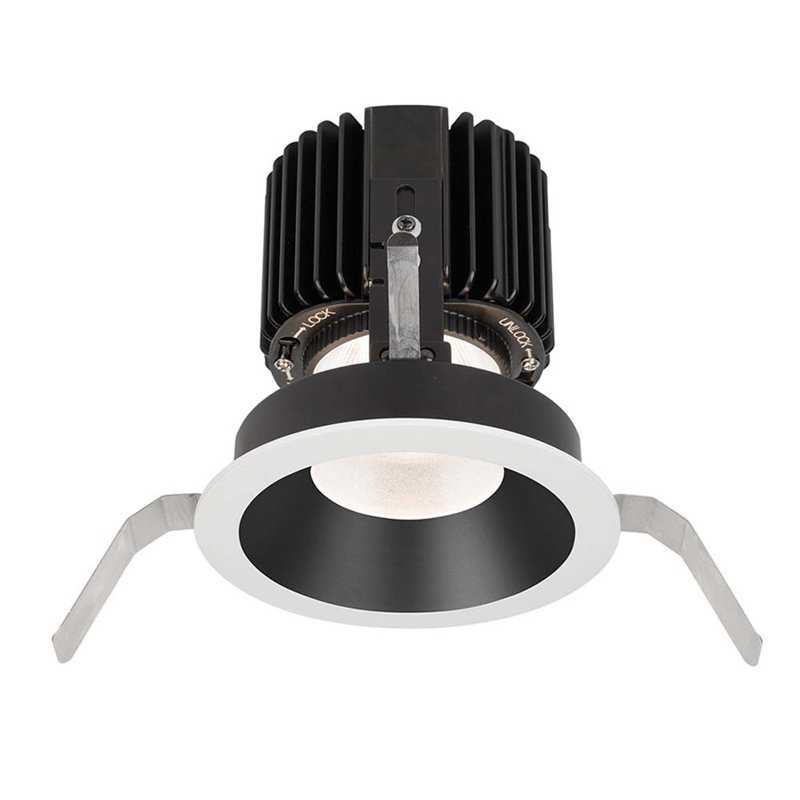 Ensemble d’éclairage encastré à del 5,75" remodel Volta, Noir / blanc