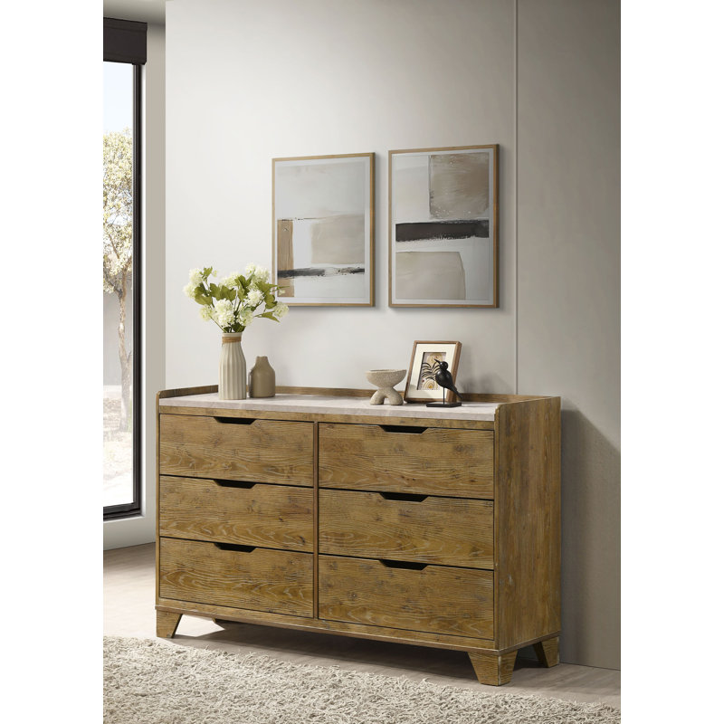 Commode rustique 63,40 ", chêne moyen