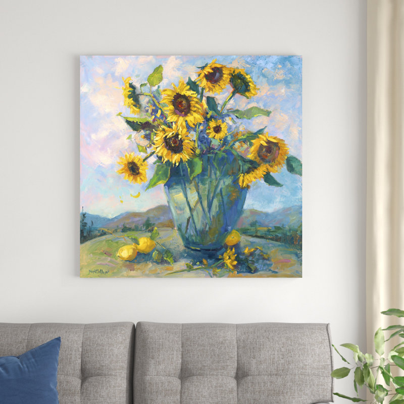 Floral kaléidoscope III, H 36 po x l 36 po x P 1,25 po
