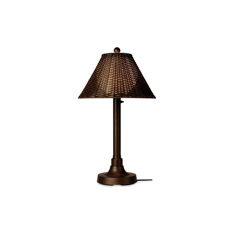 Lampe de table 34 po Clarice, Noyer