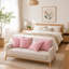 Housse de coussin simple à rayures-131262955