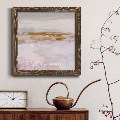 Toile encadrée Magenta Skyline I-Premium - prête à être accrochée