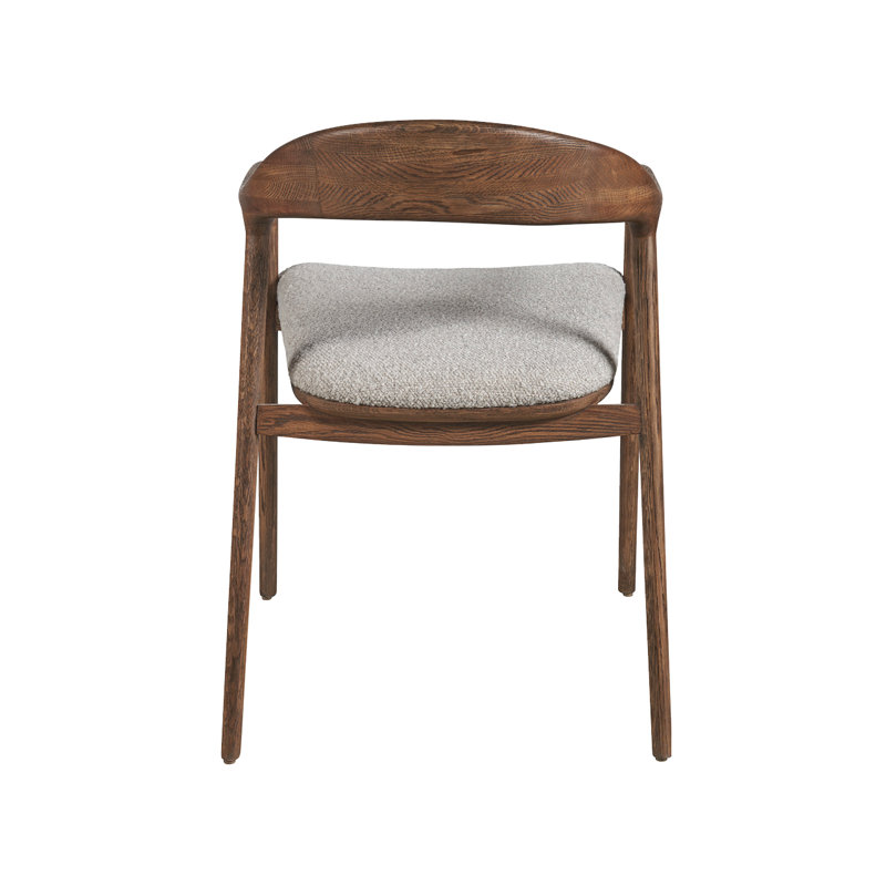 Alejandro 18.5'' H Upholstered Oak Armchair, Brown