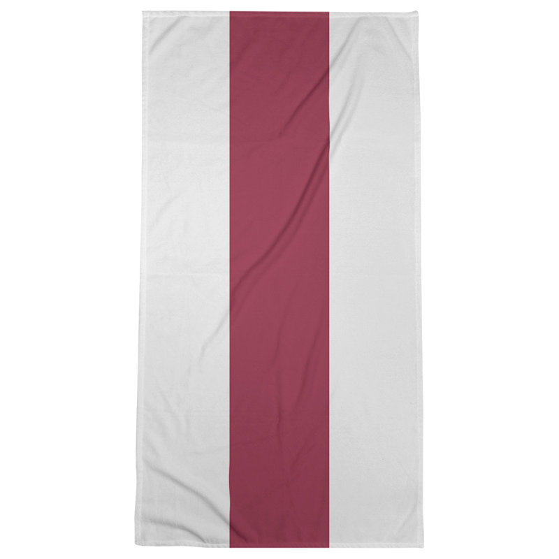 Beach Towel, Off White/Red