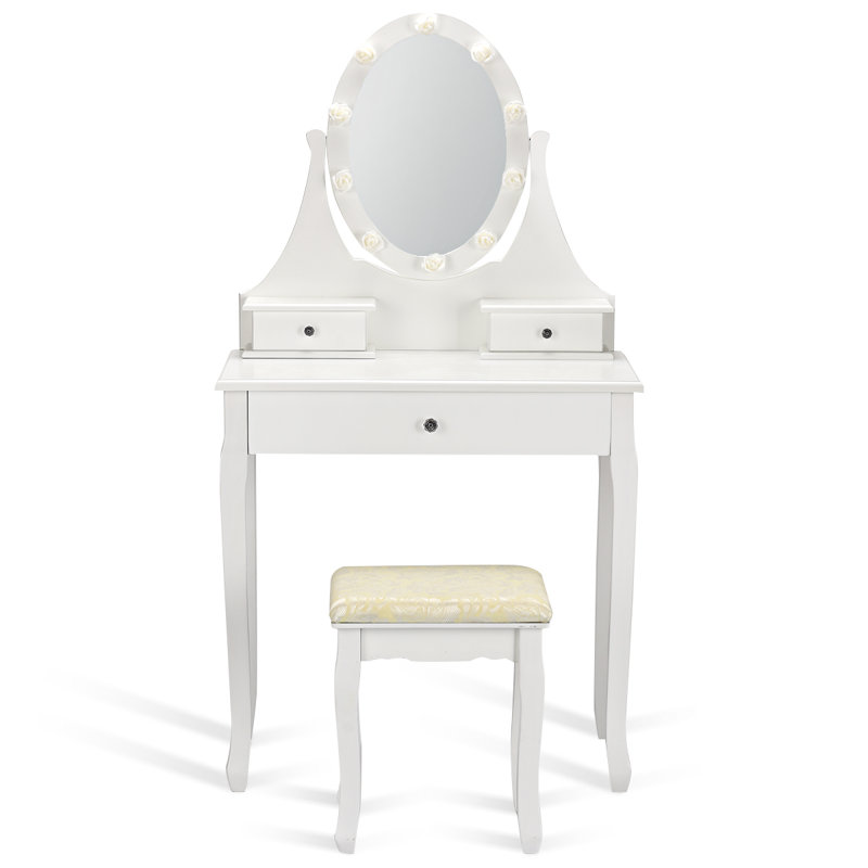 Ellzey Dressing Table with Mirror
