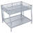 Queen Metal Bunk Bed with Ladder and Guardrails,-102058207-102058211