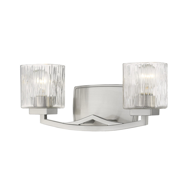 Éclairage de salle de bain à intensité variable 2 lumières Vandoren, Nickel brossé