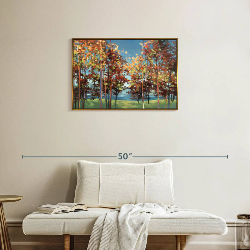 Kaléidoscope, Cadre flottant doré, 31 po x 21 po