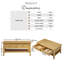Bodkin Wooden Rectangular Coffee Table With Drawers & Shelf - Traditional Farmhouse Style-183404250