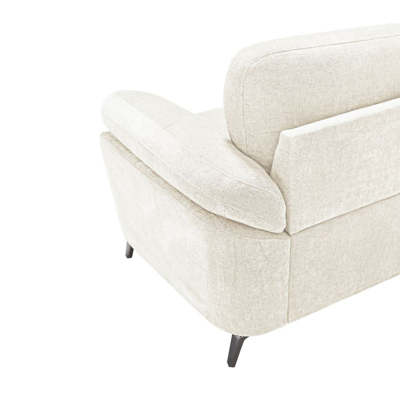 Debborah 2 Seater Chenille Sofa, Cream