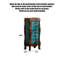 American-Style Rubberwood Jewellery Storage Chest