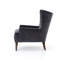 Fauteuil à oreilles capitonné en polyester de 30,75 po de large Ailis