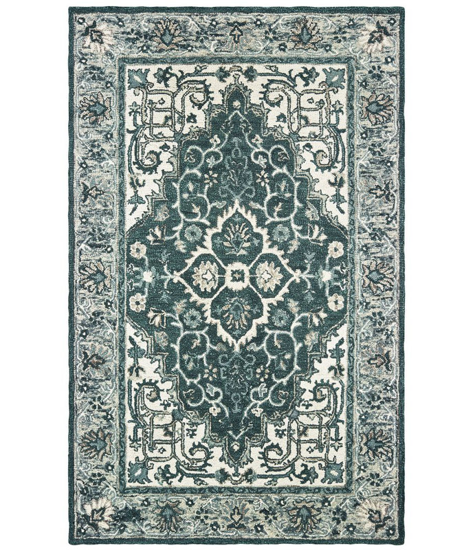 Tapis en laine Mcclern, Rectangle 3 pi 6 po x 5 pi 6 po