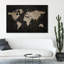 Carte du monde rétro - reproduction d'art-55354404