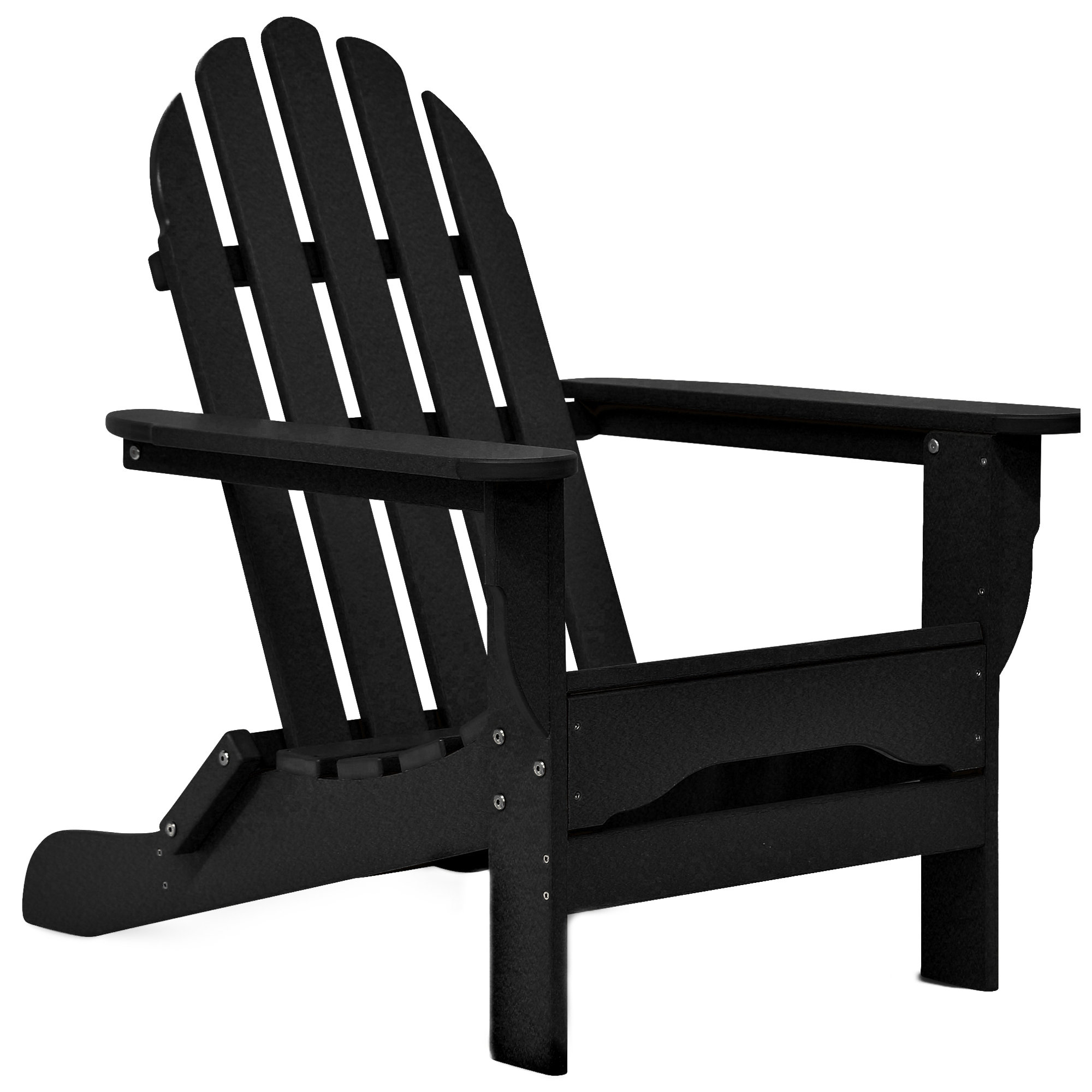 Leighton Outdoor Adirondack Chair, Black
