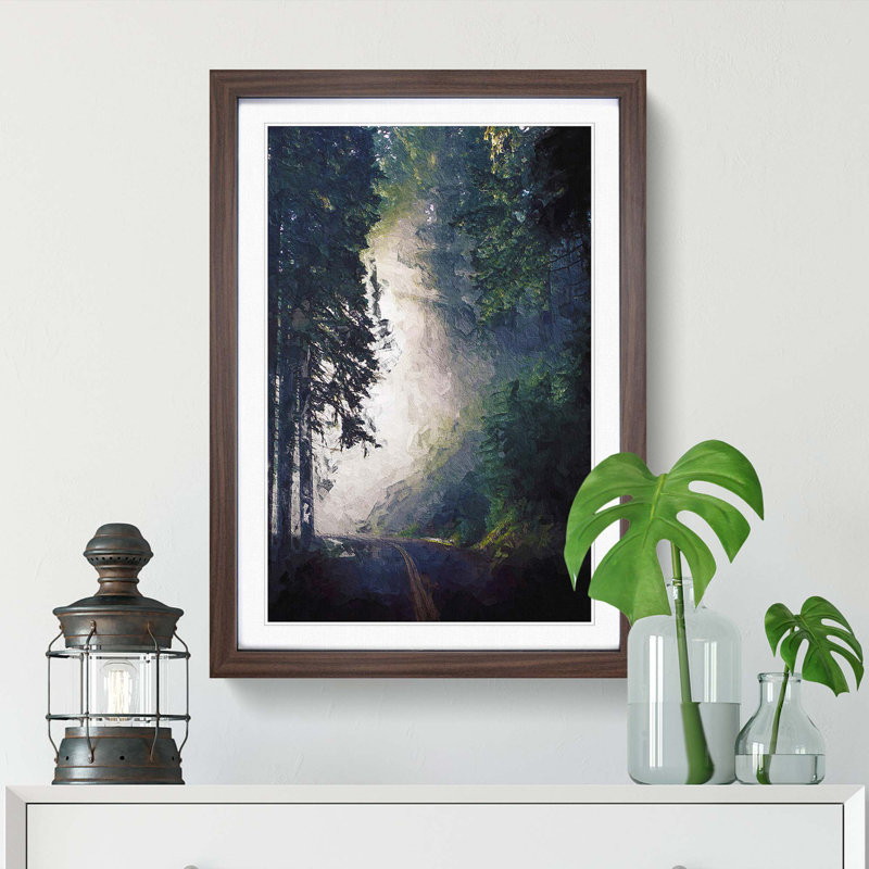 Forest Light - Framed Print, Walnut Framed, 48cm H x 36cm W x 2cm D