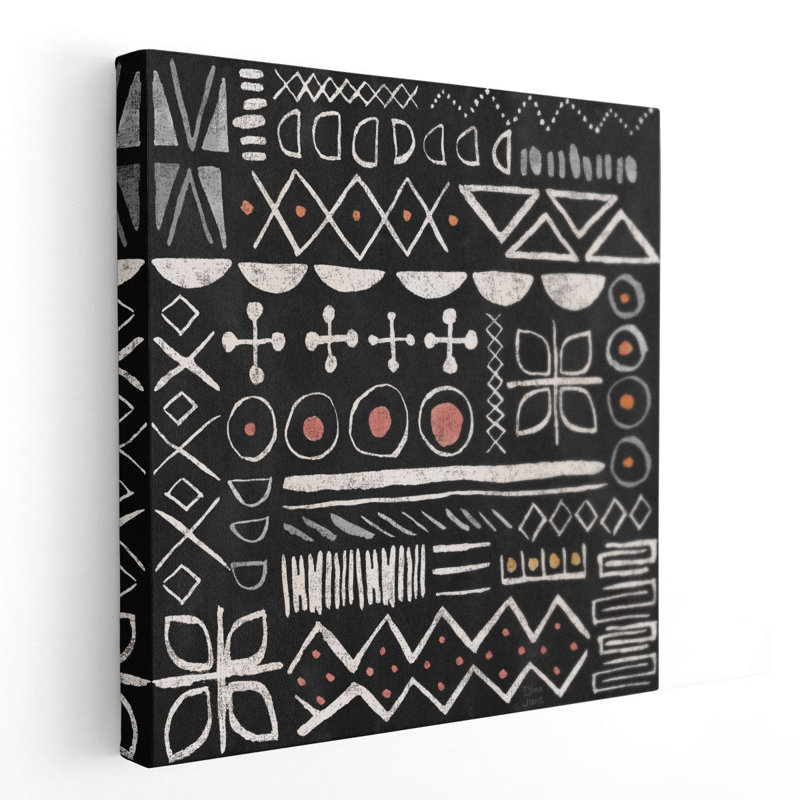 Kasbah Crush Pattern VB - reproduction d'art sur toile, H 16 po x l 16 po
