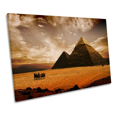 Ancient Pyramids Egypt - Wrapped Canvas Print