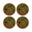 Sous-verres ronds en cuir Vegan de Family Pheasants-119015189