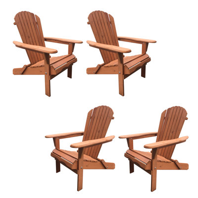Chaise adirondack pliante en bois massif Arana