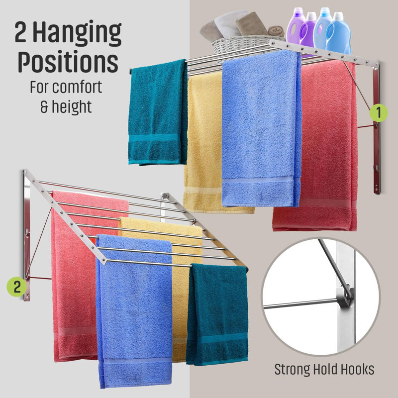 Clothes Drying Rack| 22" Wide |15 Linear Feet Capacity