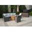 Ensemble de conversation pour 8 personnes avec coussins Charsity Wicker / Rattan