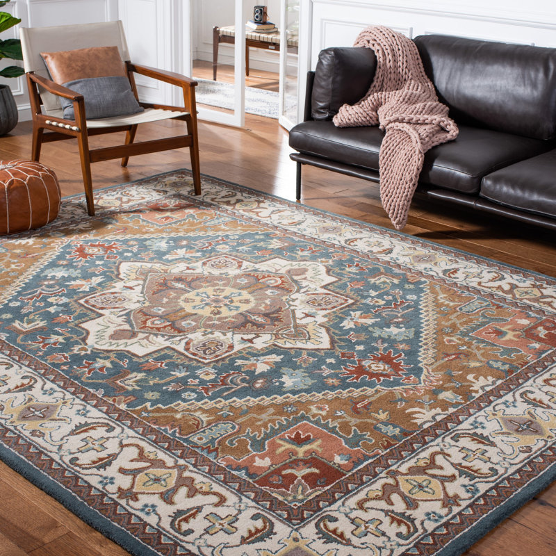 Tapis oriental en laine touffeté à la main Parul, Rectangle de 5 pi x 8 pi