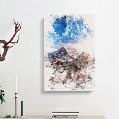 Mountains In Switzerland - Wrapped Canvas
