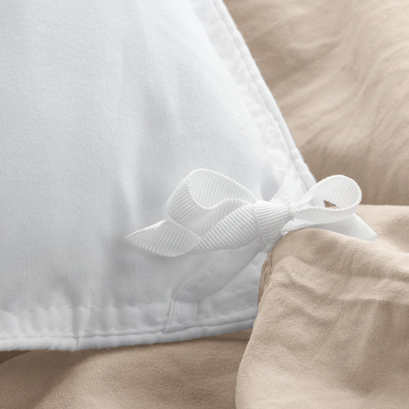 Washed Microfiber Duvet Cover Set, Queen Duvet Cover + 2 Standard Shams, Pebble Beach