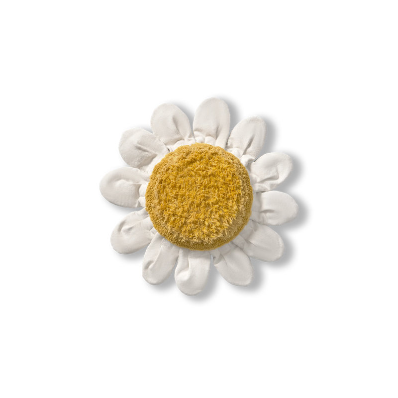 Floor Cushion White Daisy
