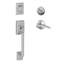 Century Handleset with Deadbolt and Manhattan Door Lever and Rosette-40779517-40779519
