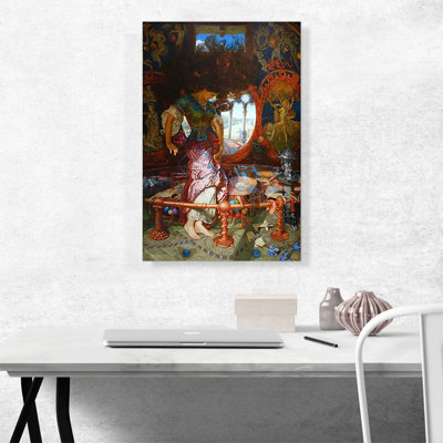 «The Lady of Shalott 1905» par William Holman Hunt, reproduction d'art sur toile tendue