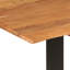 Sheatown Acacia Solid Wood Top Metal Base Dining Table-2039810279