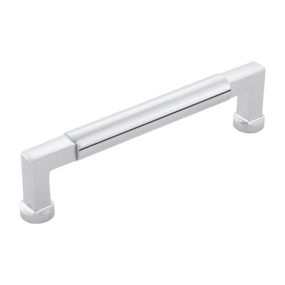 Parkview Collection Handle Pull - 5-1/16" Center to Center Cabinet Pull Chrome - Transitional Hardware for Drawers & Cabinets
