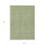 Tapis extérieur lavable floral vert et gris 3 pi x 5 pi