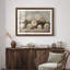 Art mural vintage rétro encadré pour chambre à coucher - 26 po x 36 po brun avec mat blanc-1053203767