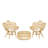 Mable 2 Seater Rattan Conversation Set