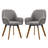 Rayshawn 22.83" W Linen Swivel Dining Chair-503307363
