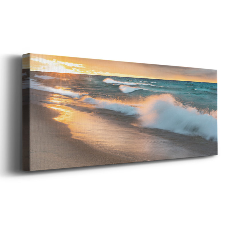 Miners Beach Light sur impression sur toile, H 12 po x l 30 po x P 1,5 po