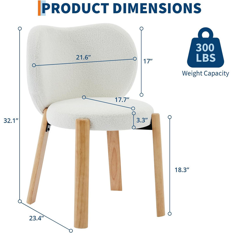 Fauteuil d'appoint confortable, fauteuil de maquillage, Blanc
